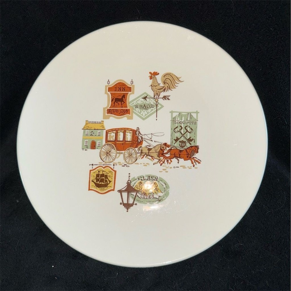 Vintage Taylor‎ Smith & Taylor Ever Yours Cape Cod Round Plate 10"